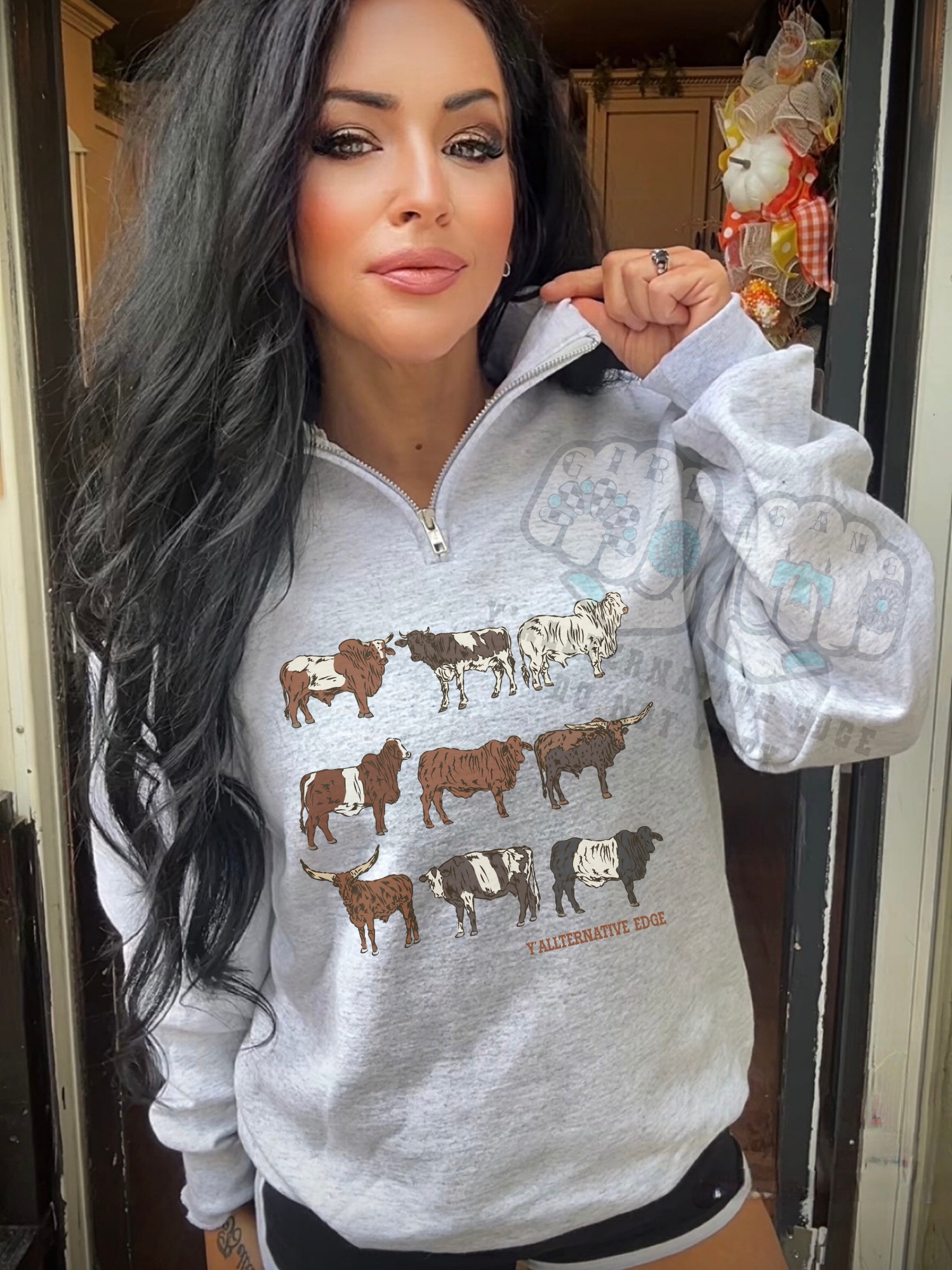 All My Heifers-Crewneck, Quarter Zip, or Hoodie