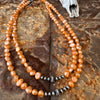 Terracotta Freshwater Pearl & Navajo Finished Pearl Choker