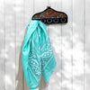 Turquoise Tooled Wild Rag Display 