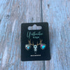 Cotton Candy Heart Studs