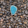 Navajo J. Butler Rare Blue Druzy & Sterling Silver Ring- 8