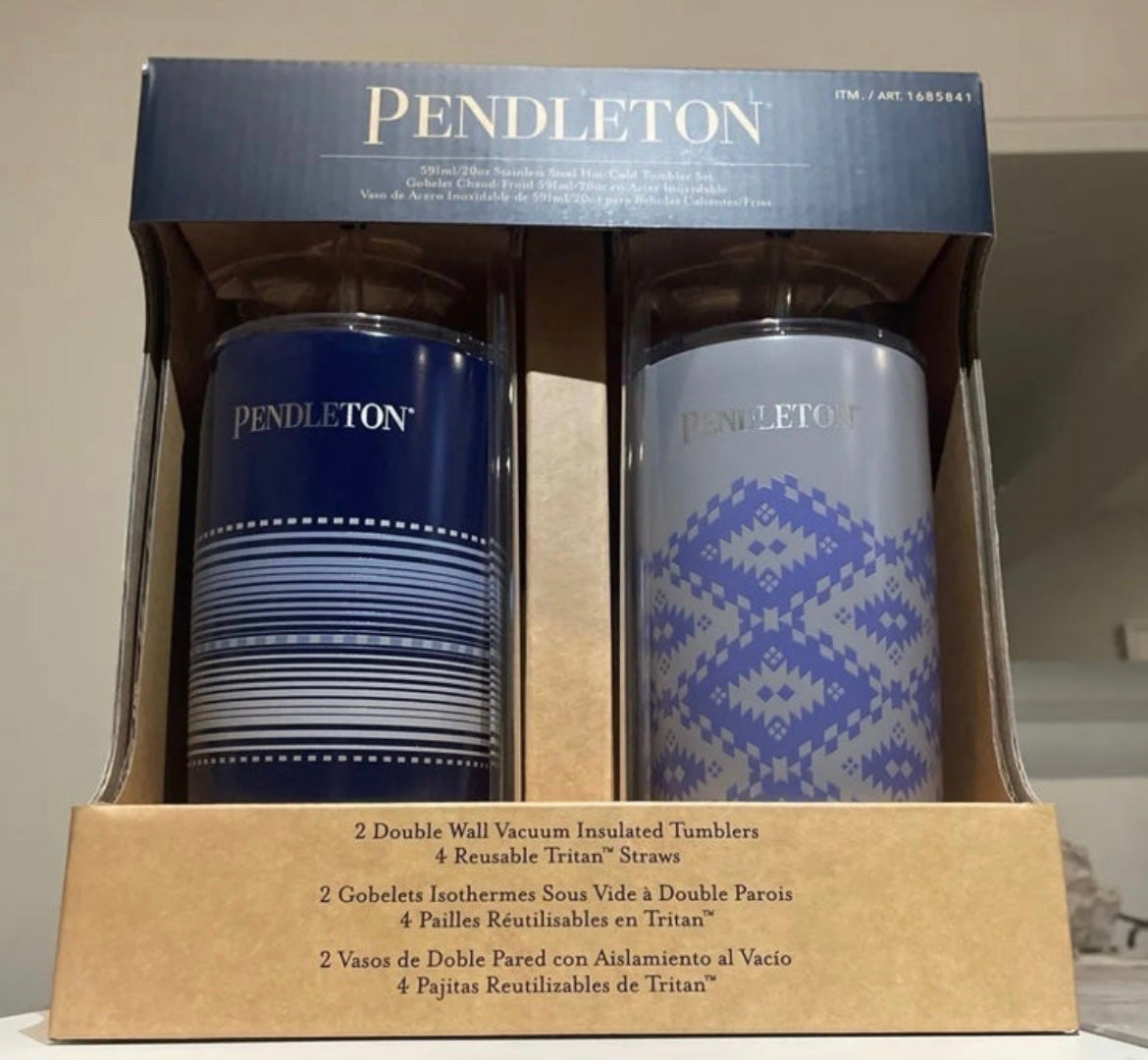 Pendleton Purple & Blue Tumbler Set