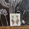 Kingman & Sterling Native Cactus Earrings