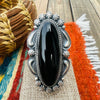 Massive Black Onyx Statement Ring  by Jeff James (Navajo)