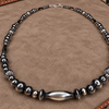 Torpedo & Pumpkin Pearl Necklace- Choice of Length