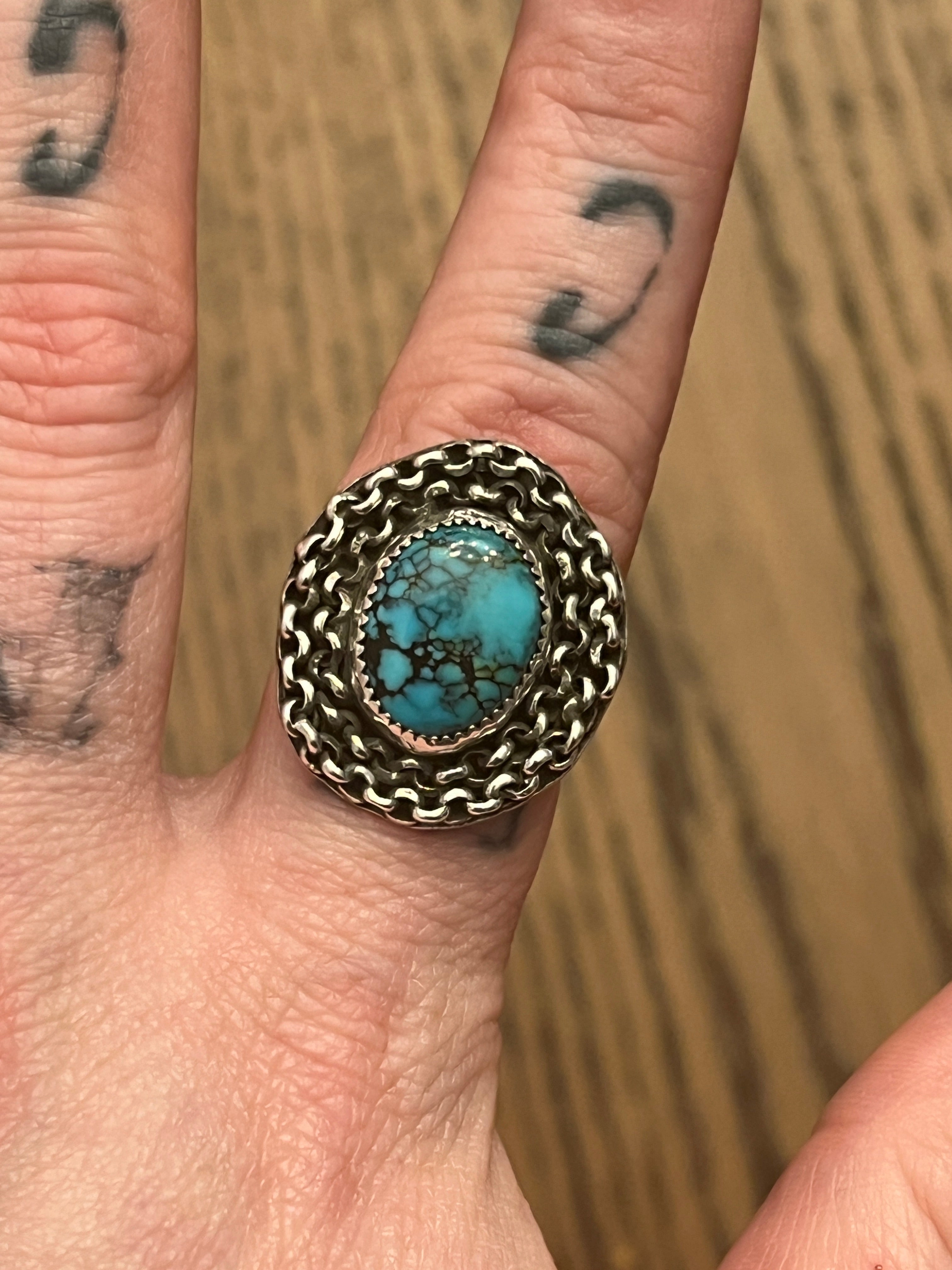 Chain Gang Kingsman Turquoise Ring-8