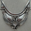 JW Toadlina 100g Immaculate Vintage Solid Sterling Silver Bib Necklace
