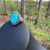 XL Sky Blue Statement Ring-10.5