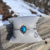 Kingman Turquoise Starburst Cuff- Mike Smith