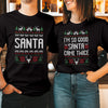 Naughty Santa TEE or CREW (Black or Green)