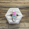 Cotton Candy Inlay Ring – Navajo Artist Brandon Eticty (7&8)