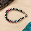 7.5" Cotton Candy Rondell T-Clasp Bracelet