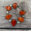 Orange Spiny Link Bracelet- Melissa Yazzie