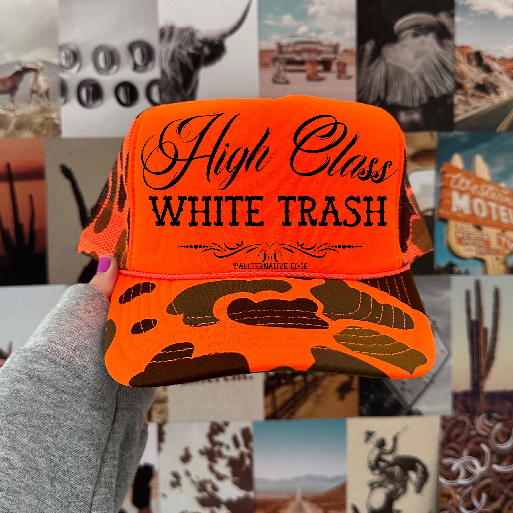 Trashy Side Camo Trucker