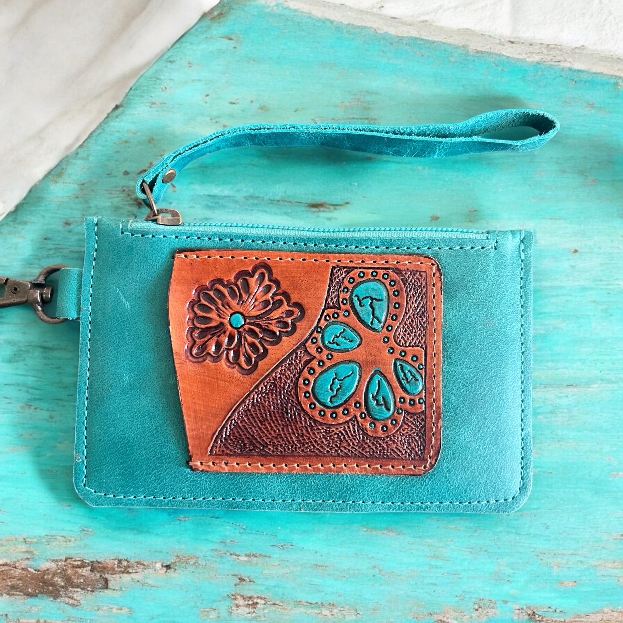 Turquoise Treasures Wristlet Clip
