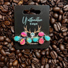 Pink Fire Opal And Mine 8 Quarter Clusters