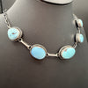 Chunky Golden Hills Turquoise Choker – Sterling Silver
By Scott Skeets