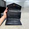 Check It Turquoise Tooled Leather & Hair on Hide Large Wallet