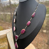 Purple Spiny & Sterling Lariat Set- Kyla
