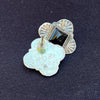Vintage Navajo Sterling Silver Onyx Stud Earrings