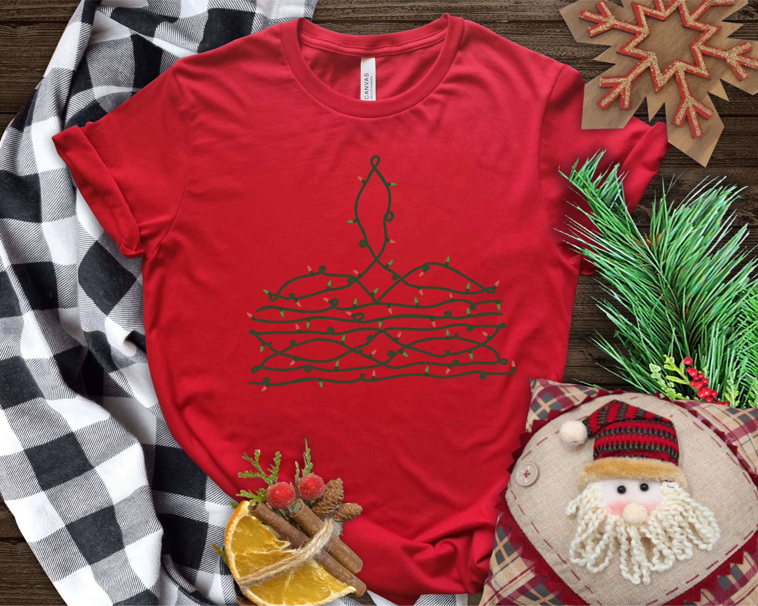 Boot Stitch Christmas - Choose Color-TEE or CREW