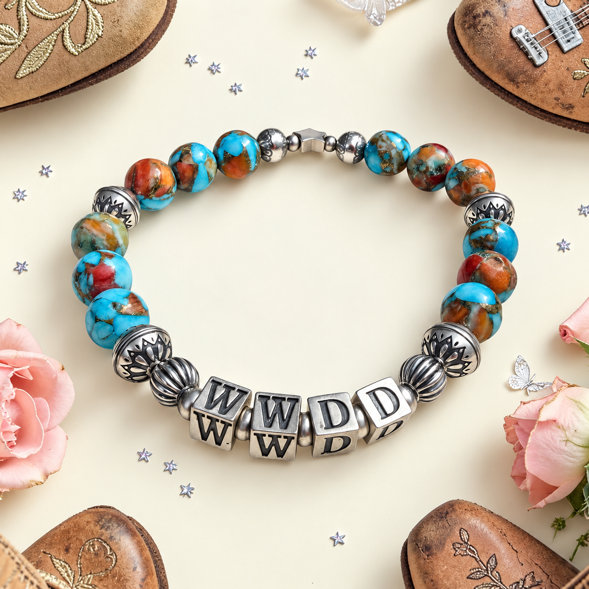 WWDD “What Would Dolly Do?” Stretch Bracelet - 6.75"