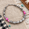 Custom Cotton Candy Mohave & Sterling Navajo Style Pearl Bracelet