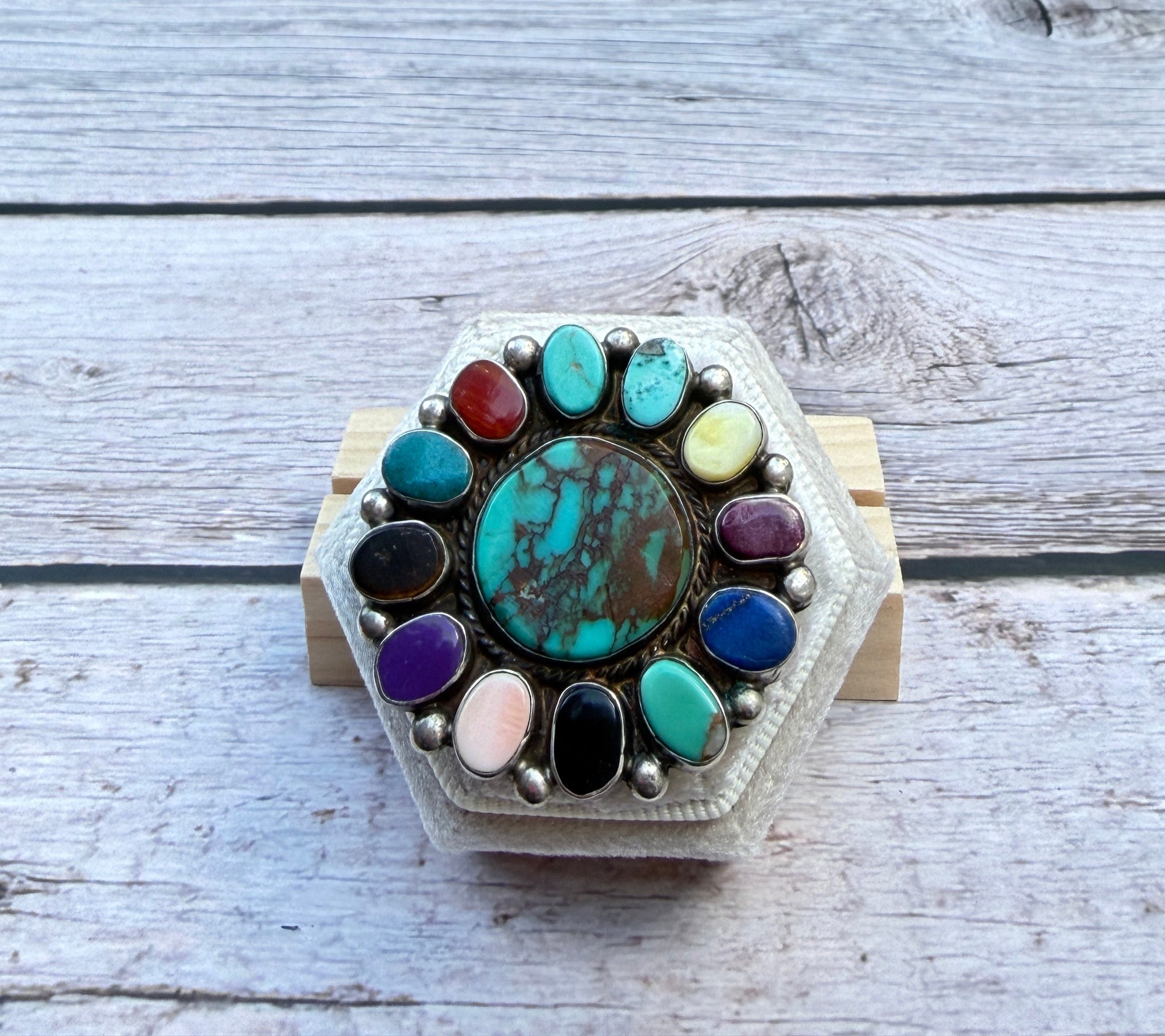 Massive Vintage Multistone Ring