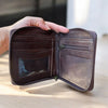 Spades Tooled Leather Wristlet