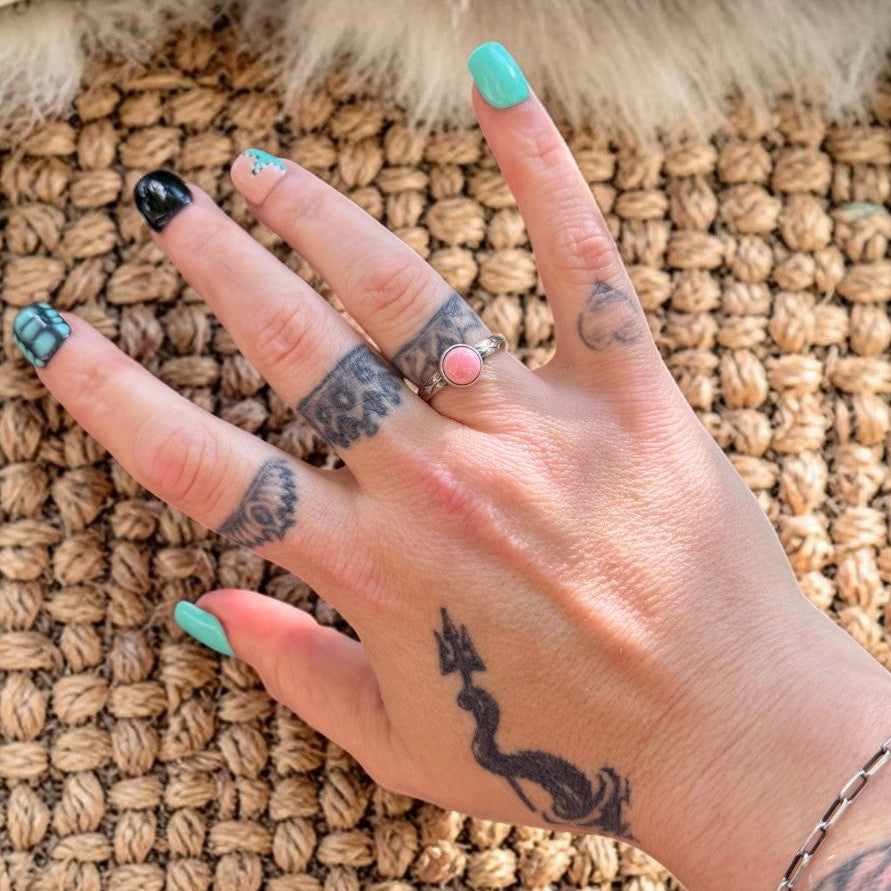 Pink Conch Stacker Ring- Robinson Martinez