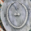 Tim Thompson Navajo Sterling Silver Stamped Necklace & Earring Set