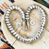 Tim Thompson Navajo Sterling Silver Stamped Necklace & Earring Set