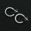 Sterling Silver Rope Hoop Earrings – By Elaine Tahe