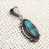 Sonoran Rose Turquoise Sterling Silver Pendant – Leslie Nez