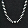 Sterling Silver Handmade Navajo Pearl Necklace- 14" 6mm Saucer Pearls by Bryannen Halwood