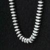 Sterling Silver Handmade Navajo Pearl Necklace- 14" 6mm Saucer Pearls by Bryannen Halwood