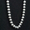 Sterling Silver Handmade Navajo Pearl Necklace- 60" 6mm Round Pearls by Dorinda Mariano