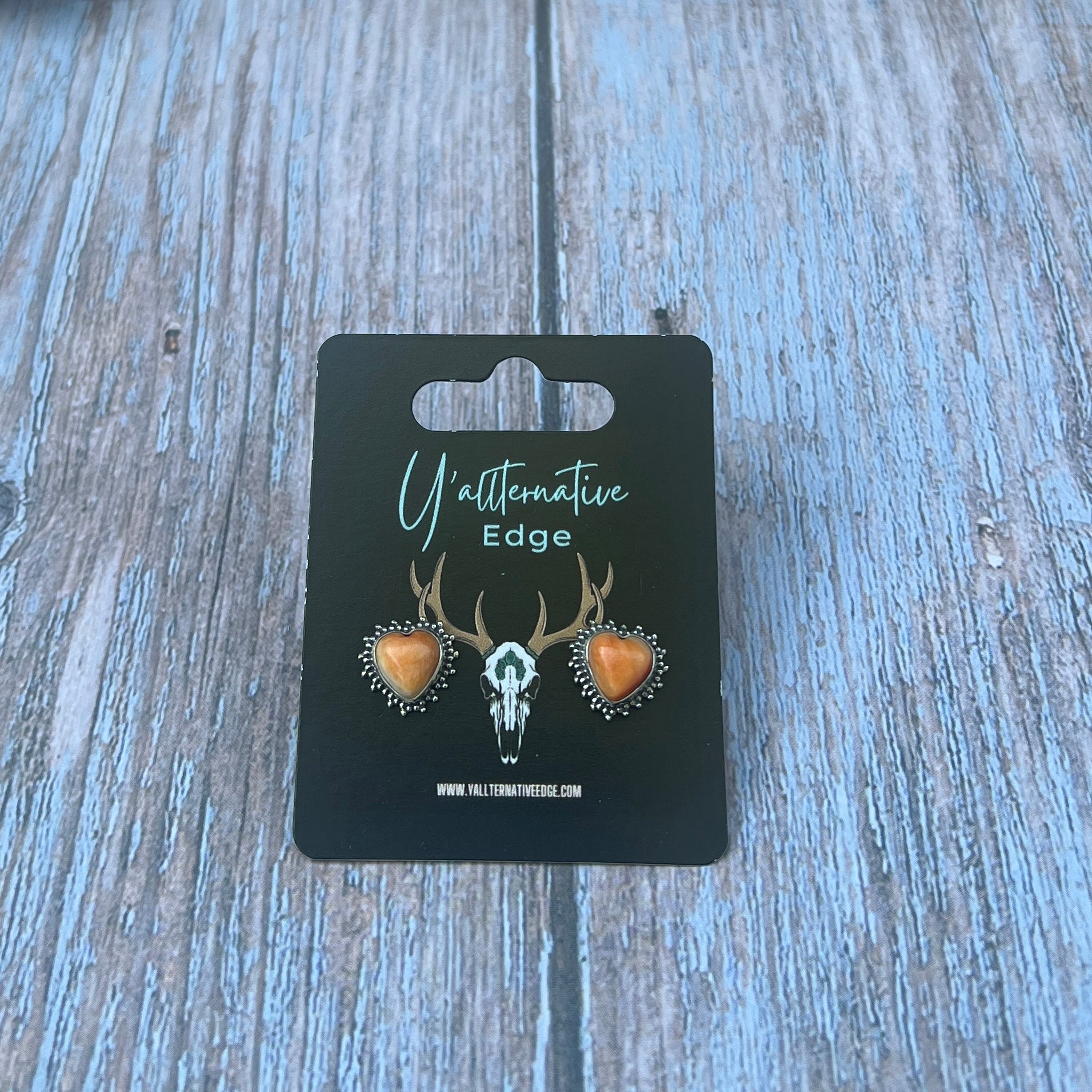 Spiny Oyster Heart Studs