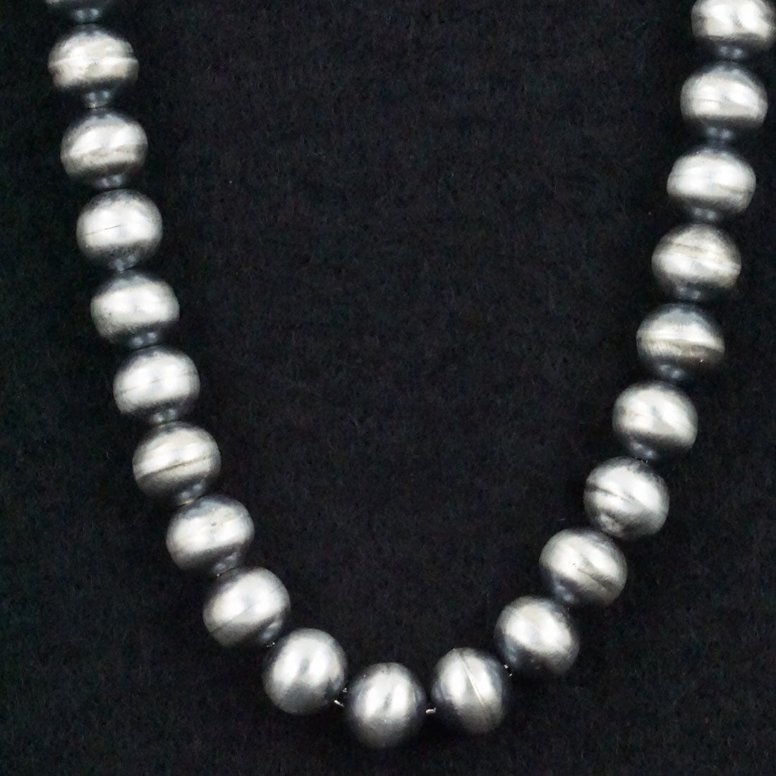 Dorinda Mariano Handmade Sterling Silver Navajo Pearl Necklaces, 20”-30”