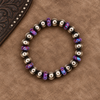 6.25" Purple Mohave Rondelle Stretch Bracelet