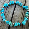 Whitewater & 5mm Sterling Desert Pearl Stretch Bracelet