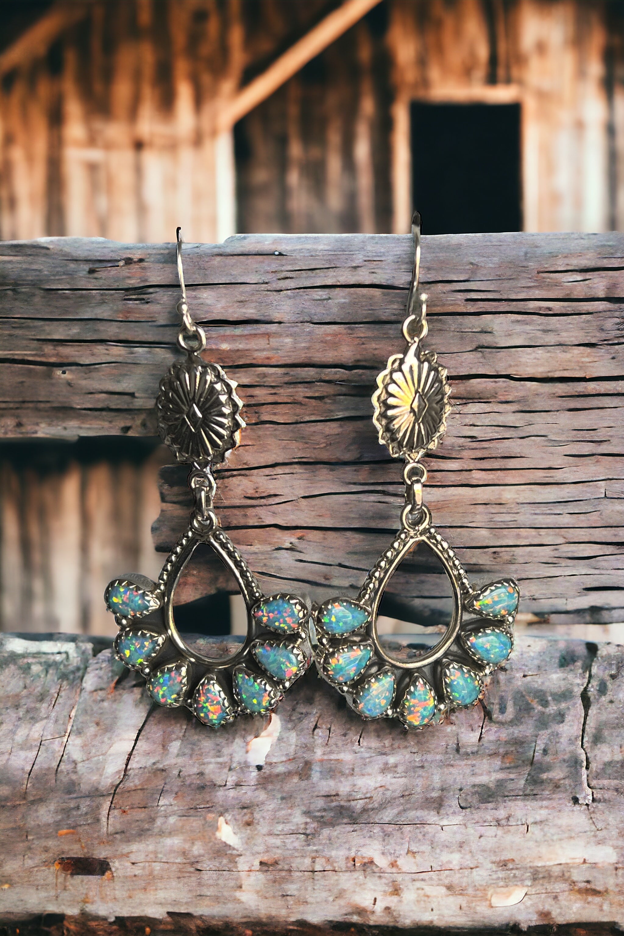 Concho Brielle Earring: Turquoise Opal