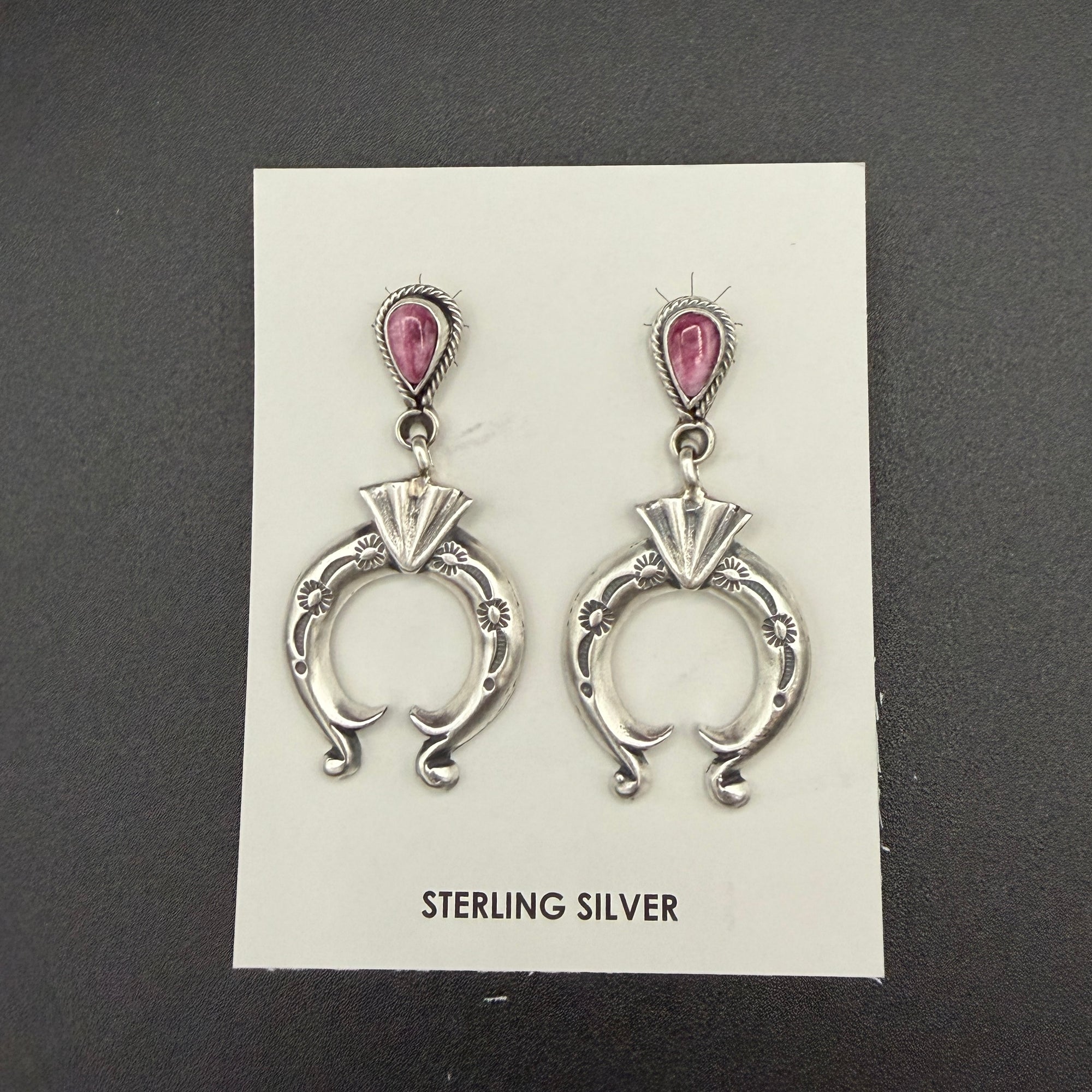 Purple Spiny Oyster Sterling Drop Earrings – by Verley Betone
