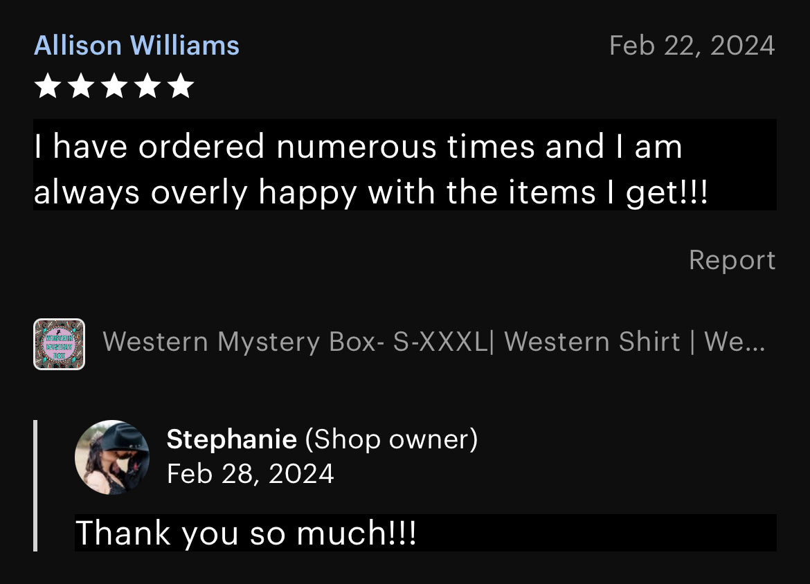 Western Mystery Box- Etsy Bestseller!