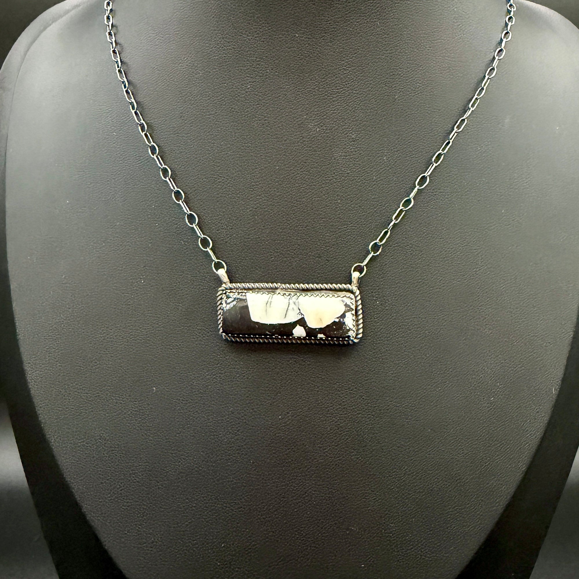 High-Grade XL White Buffalo Bar Necklace – Sterling Silver
By Tia Long