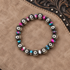 Cotton Candy Rondelle Stretch Bracelet