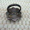 Vintage Turquoise Floral Ring- 5.25