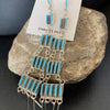 Incredible Zuni Needlepoint Dangle Earrings- 4”