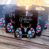 Kingman & Hot Pink Fire Opal Half Clusters