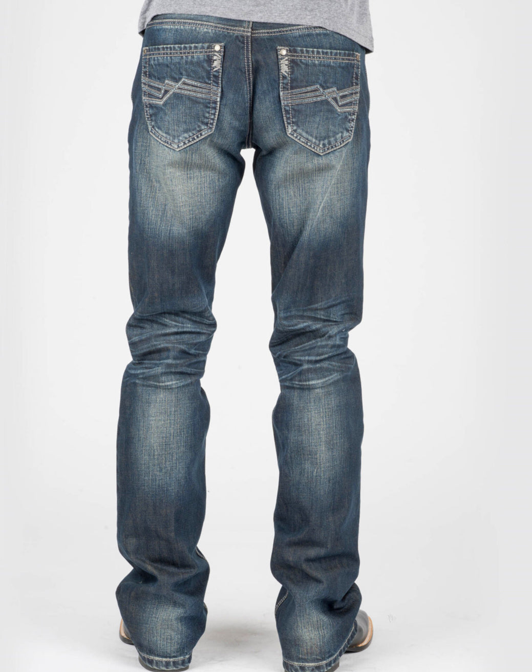 Tin Haul Men's Corded Deco Pocket 'Jagger' Boot Cut Jeans: